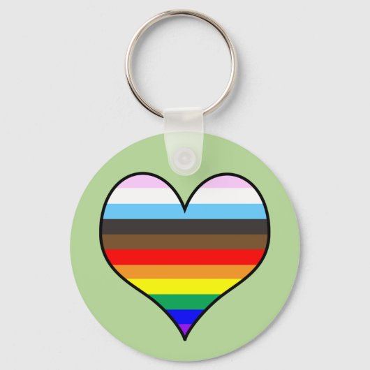 Rainbow Heart Schlüsselanhänger (Vorderseite)