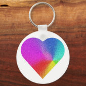 Rainbow Heart Schlüsselanhänger (Vorderseite)