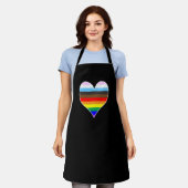 Rainbow Heart Schürze (Getragen)
