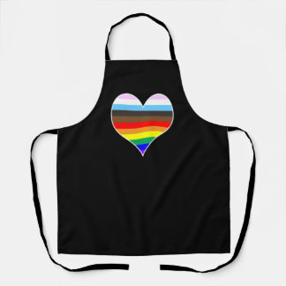 Rainbow Heart Schürze