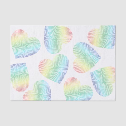 Rainbow Heart Seidenpapier (Vorderseite)