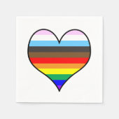 Rainbow Heart Serviette (Vorderseite)