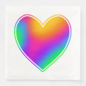 Rainbow Heart Serviette (Vorderseite)