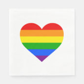 "RAINBOW HEART" SERVIETTE (Vorderseite)
