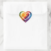 Rainbow Heart Shape Stickers (Tasche)