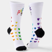 Rainbow Heart Socks | AOSA & AWS Socken (Gewinkelt)
