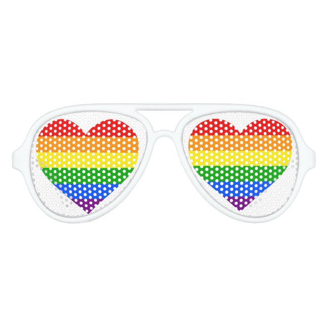 "RAINBOW HEART" SONNENBRILLE (Vorderseite)