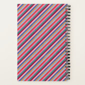 Rainbow Heart Spiral Notebook - Burgund Notizblock (Rückseite)