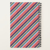 Rainbow Heart Spiral Notebook - Lachs Pink Notizblock (Rückseite)