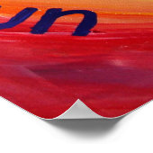 Rainbow Heart Spirit Words Art Poster Print (Ecke)