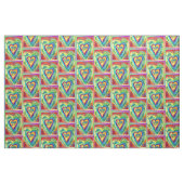 Rainbow Heart Spirit Words Fabric Art Material Stoff (Fat Quarter (45,7 x 55,9 cm))
