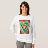 Rainbow Heart Spirit Words Shirt (Front) (Vorne ganz)