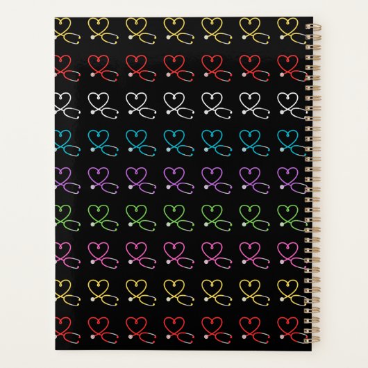 Rainbow Heart Stethoscope Planer (Rückseite)