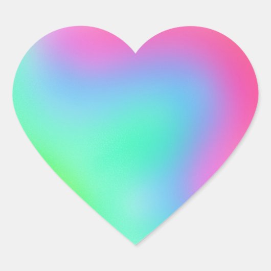 Rainbow Heart Sticker (Vorderseite)
