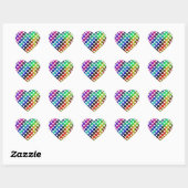 Rainbow Heart Stickers (Blatt)