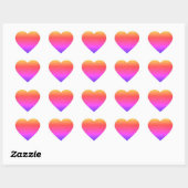 Rainbow Heart Stickers (Blatt)