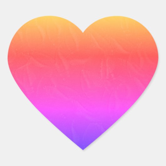 Rainbow Heart Stickers (Vorderseite)
