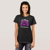 Rainbow Heart Support Lupus Bewusstsein T-Shirt (Vorne ganz)