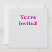 Rainbow Heart Swirving Bright Colors Einladung (Rückseite)