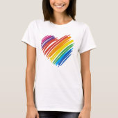 Rainbow Heart T-Shirt (Vorderseite)