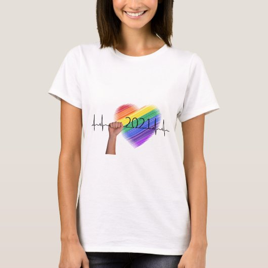Rainbow Heart T - Shirt (Vorderseite)