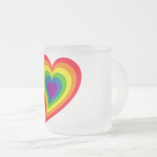 Rainbow Heart Tasse (VorderseiteRechts)