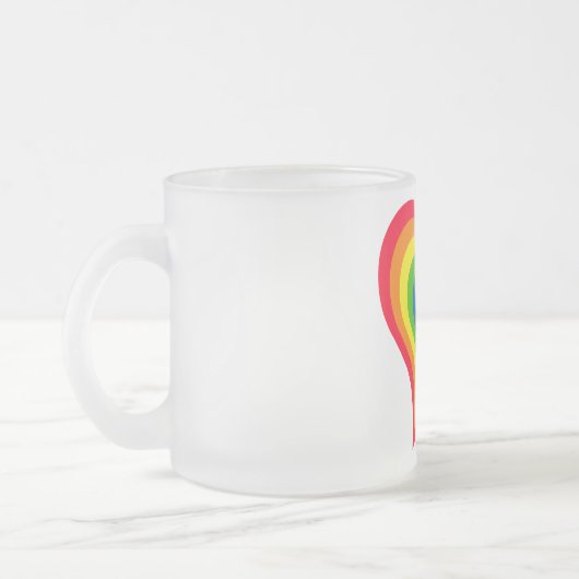 Rainbow Heart Tasse (Links)