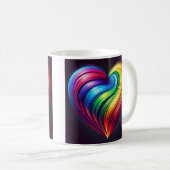 Rainbow Heart Tasse (VorderseiteRechts)