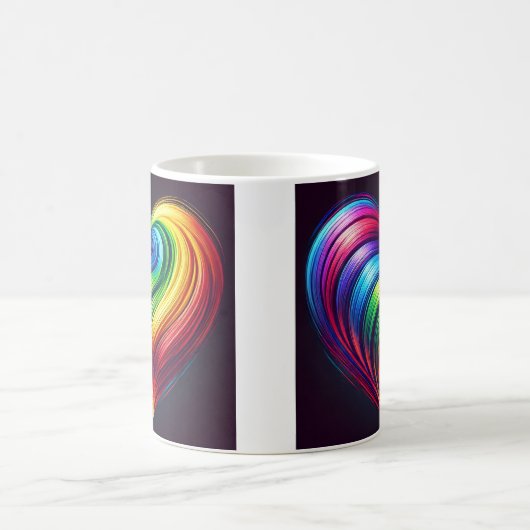 Rainbow Heart Tasse (Mittel)
