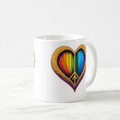 Rainbow Heart Tasse (VorderseiteRechts)