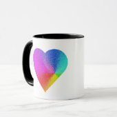 Rainbow Heart Tasse (Vorderseite Links)
