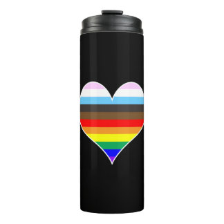 Rainbow Heart Thermosbecher