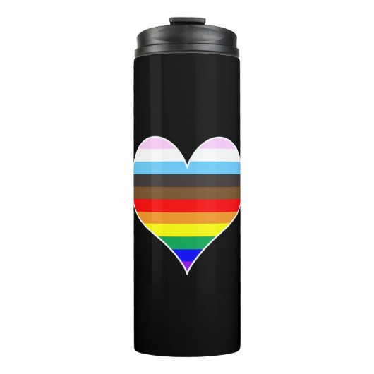 Rainbow Heart Thermosbecher (Vorderseite)