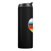 Rainbow Heart Thermosbecher (Nach links gedreht)