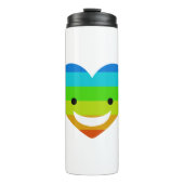 Rainbow Heart Thermosbecher (Vorderseite)