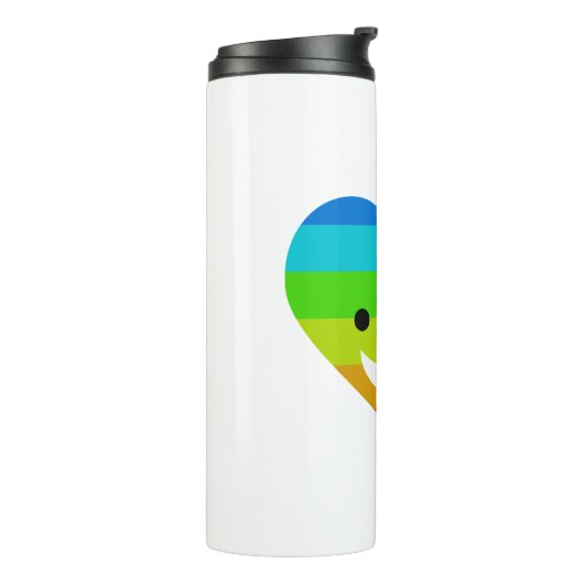 Rainbow Heart Thermosbecher (Nach links gedreht)