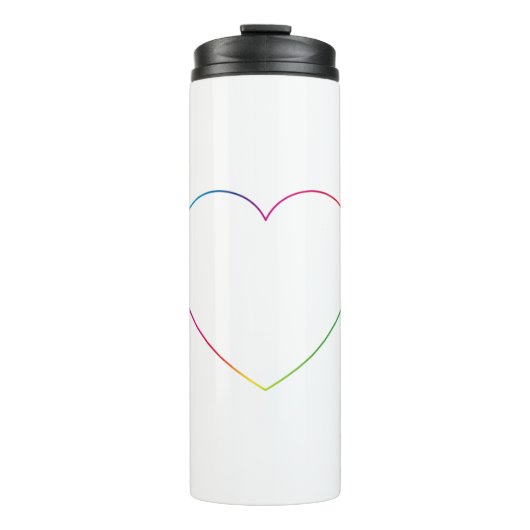Rainbow heart thermosbecher (Vorderseite)