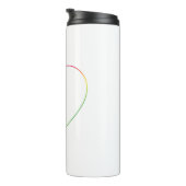 Rainbow heart thermosbecher (Nach rechts gedreht)