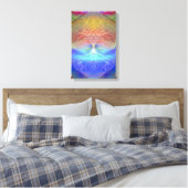 Rainbow Heart Tree of Life Leinwanddruck (Insitu (Schlafzimmer))