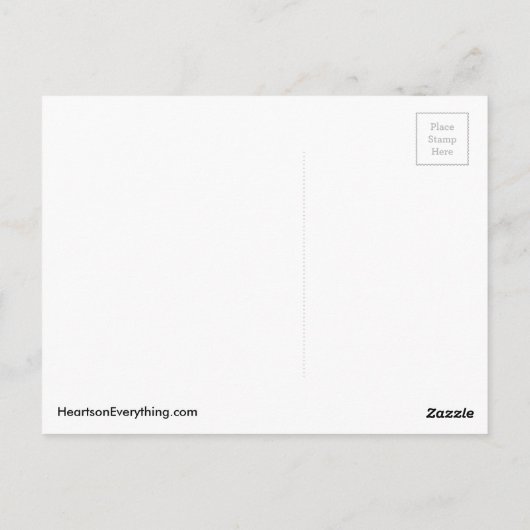 Rainbow Heart Tree of Life Postkarte (Rückseite)