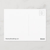 Rainbow Heart Tree of Life Postkarte (Rückseite)