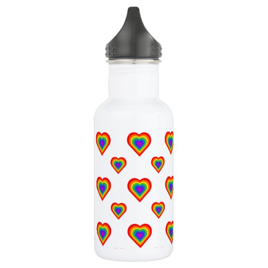 Rainbow Heart Trinkflasche (Links)