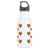 Rainbow Heart Trinkflasche (Rückseite)