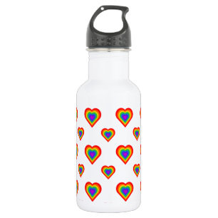 Rainbow Heart Trinkflasche
