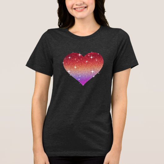 Rainbow Heart Tshirt (Vorderseite)