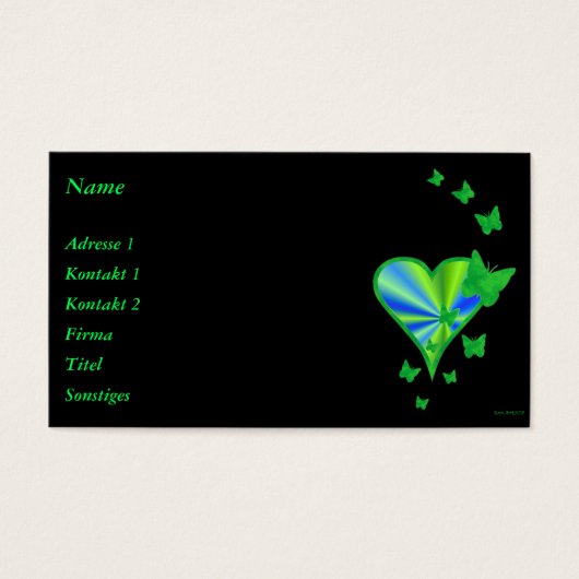 Rainbow Heart und Butterfly (Vorderseite)