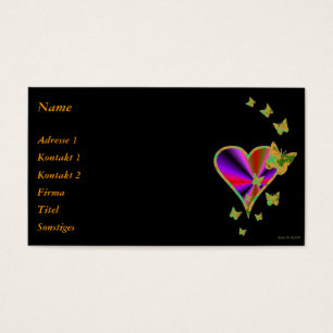 Rainbow Heart und Butterfly