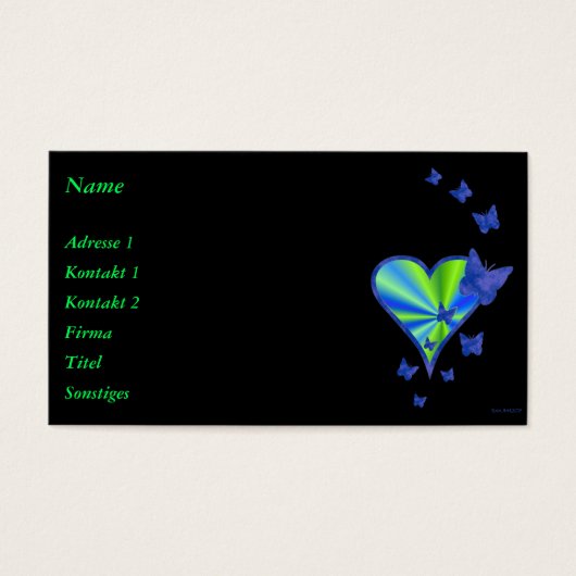 Rainbow Heart und Butterfly (Vorderseite)