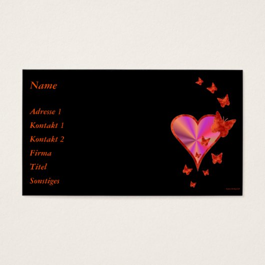 Rainbow Heart und Butterfly (Vorderseite)