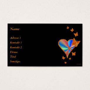 Rainbow Heart und Butterfly